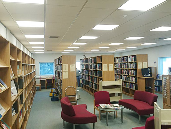Library LED Lighting Case Study - After