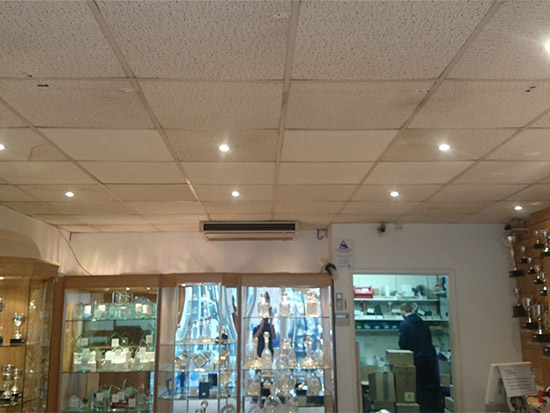 Retail Store LED Lighting Case Study - Before