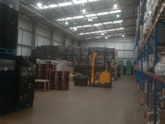 Food Packing Plant LED Lighting Case Study - Zone 1 - Before